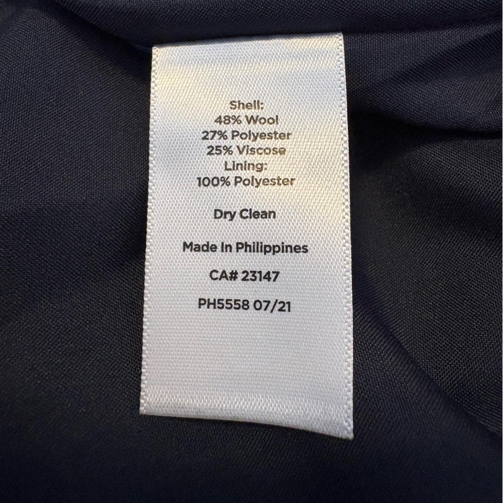 Talbots Green & Blue Plaid Pencil Skirt Wool Blend 14 NWT - Picture 10 of 10